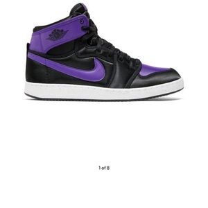Jordan 1 KO high black field purple